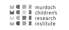 Monochrome logo for Murdoch Children's Research Institute