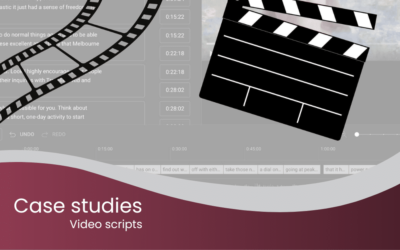 Case studies: video scripts